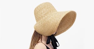 Image of S.o.S - Straw Brim Hat - 007
