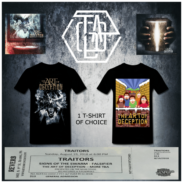 Image of 8.19.18 Traitors at Reverb *Ticket Merch Combo #2*