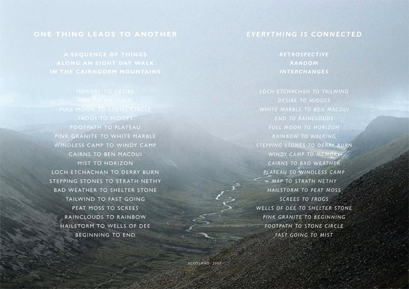 Image of Richard Long: One Thing Leads to Another – Everything is Connected Ltd Ed Poster