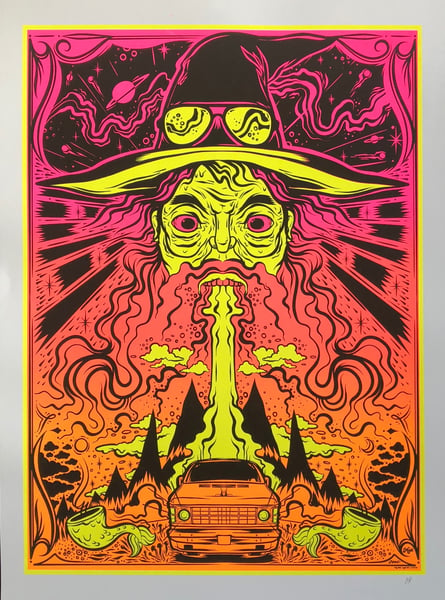 Image of Wizard Blacklight Poster