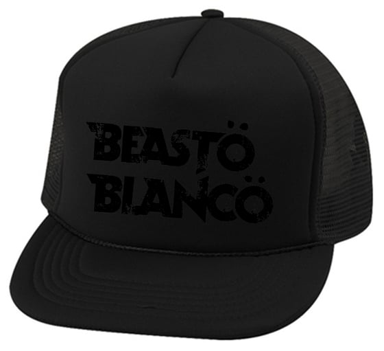 Image of OFFICIAL - BEASTO BLANCO "BLACK ON BLACK" TRUCKER HAT