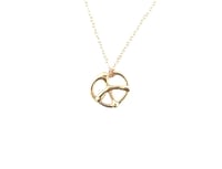 Image 1 of Gold Peace Pendant Necklace