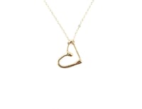 Image 1 of Gold Heart Pendant Necklace