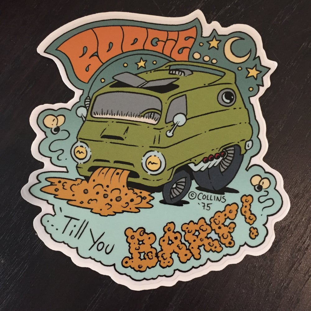 Image of New! BOOGIE(TILL YOU BARF)VAN Sticker