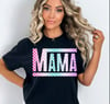 Pastel Checkered Mama Tee 