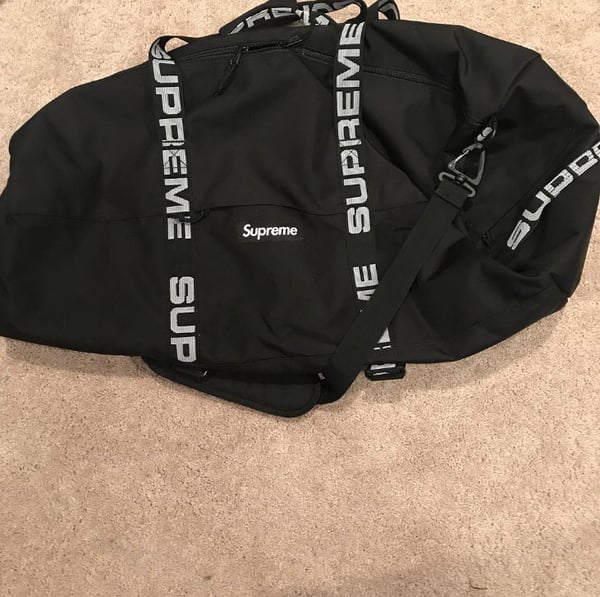 Image of Supreme SS18 Large Duffel Bag-Black