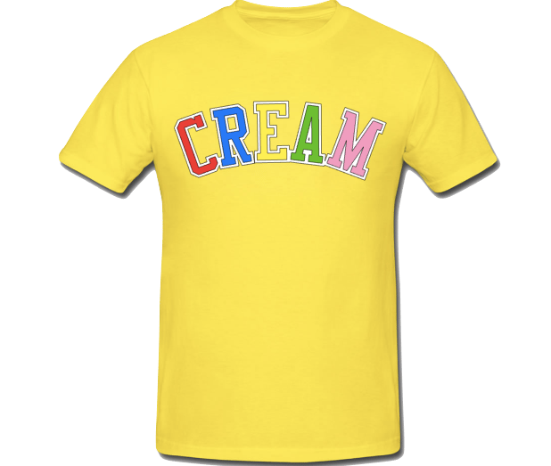 Image of Yellow Multi-Color Cream Tee