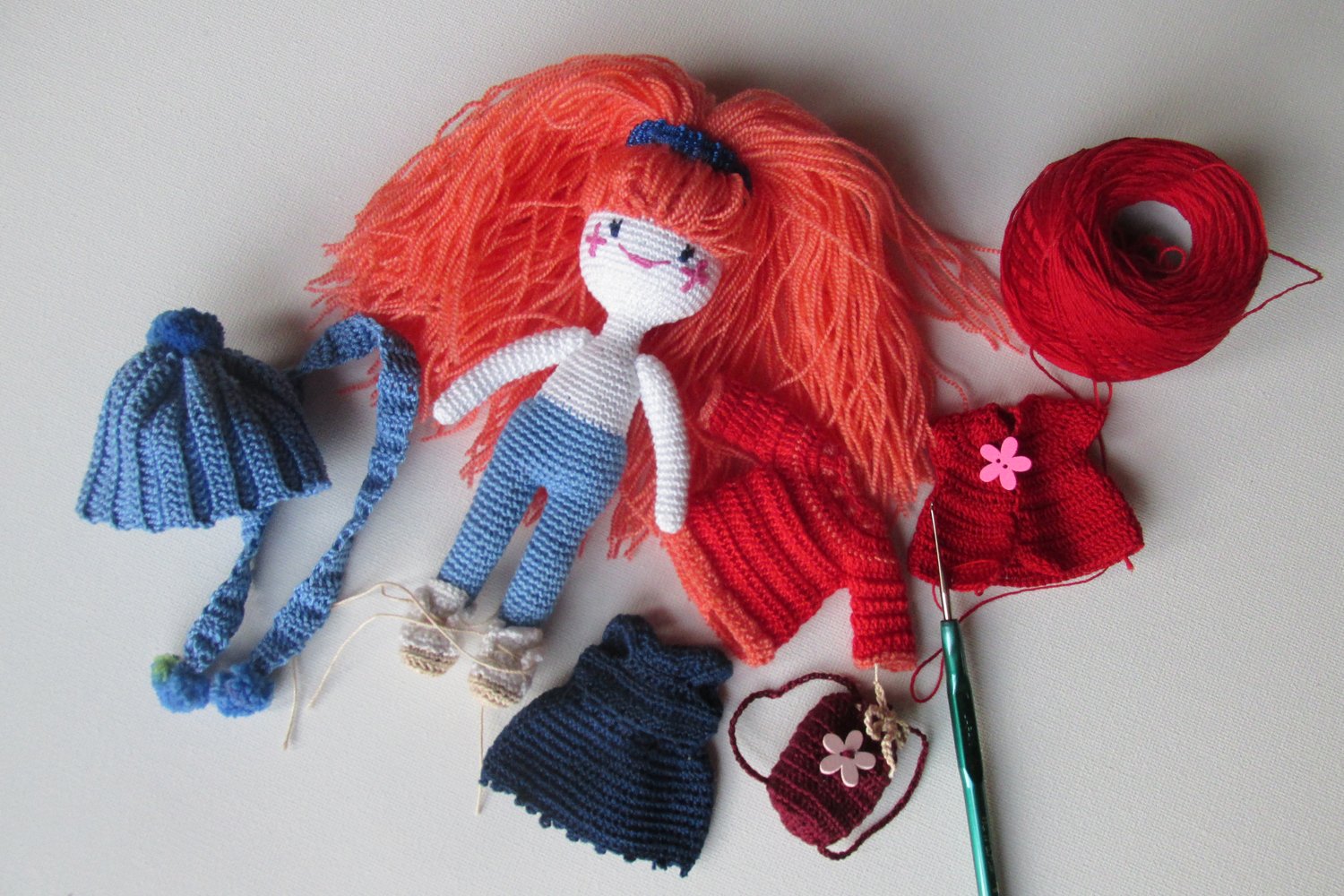 Image of Lola - crochet doll