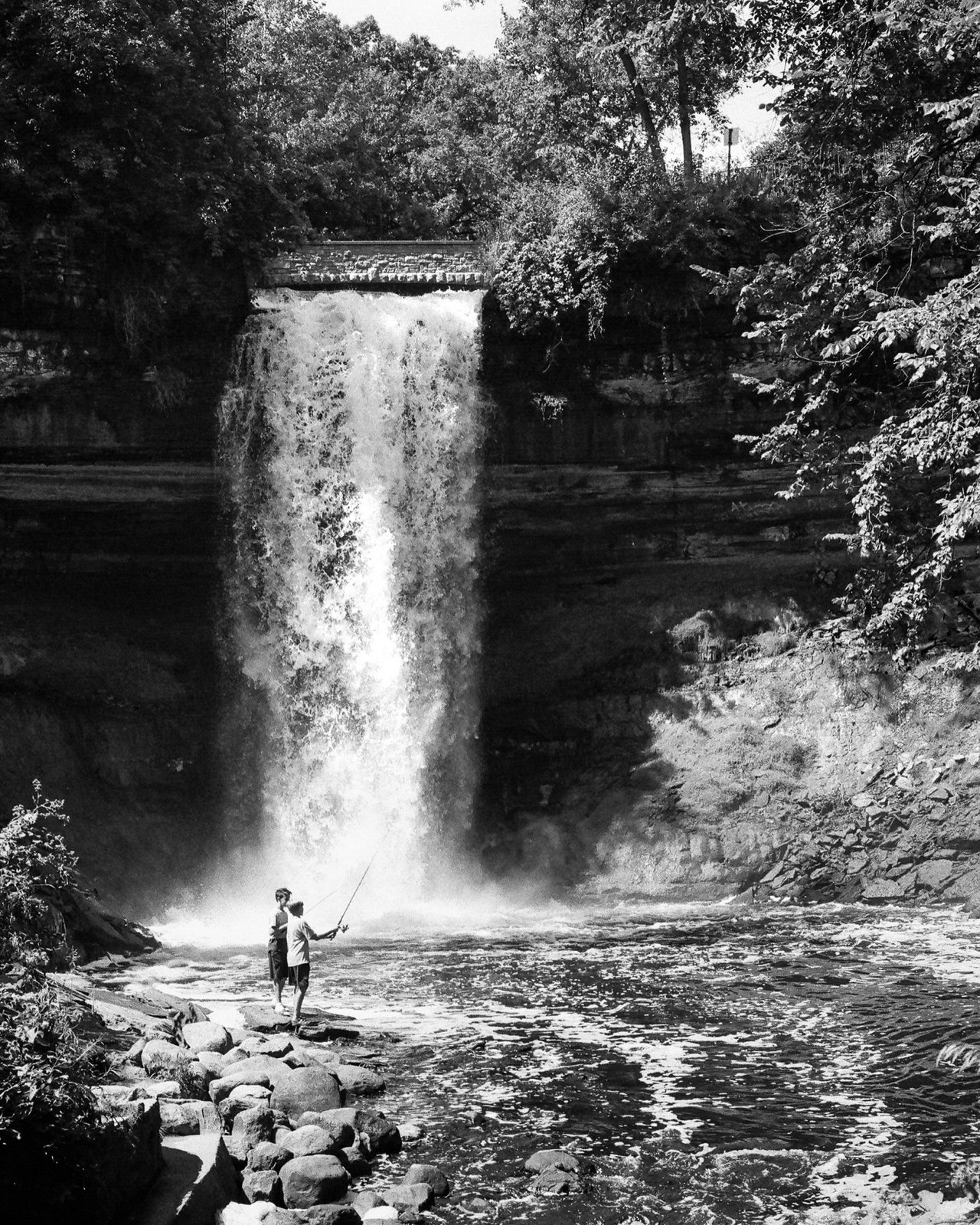 Fishing at the Falls