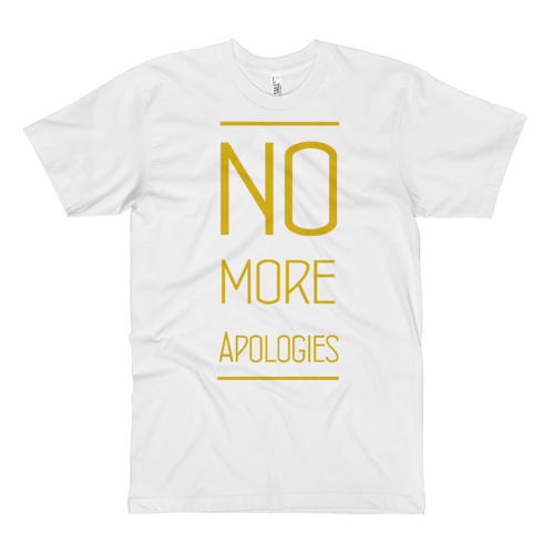 Image of No More Apologies "New Text" Unisex (Crew Neck) Shirt