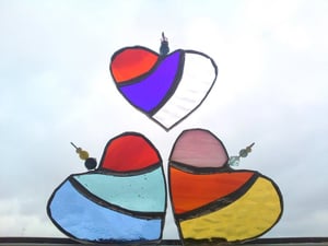 Image of small stained glass heart