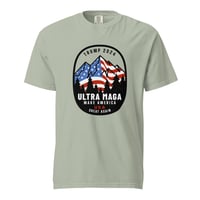 Image 6 of Trump 2024 ULTRA MAGA - USA Moutains Unisex garment-dyed heavyweight t-shirt