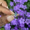Ethereal Aquamarine Ring 14KGF