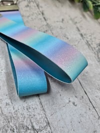 Image 3 of Ombre Glitter Mermaid Wristlet Keychain