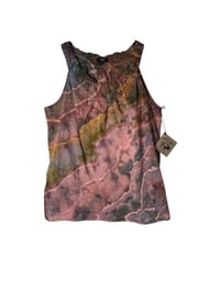 Image 2 of ♻️ UPCYCLED Petite S (6) Woven Top in Earthy Geode Ice Dye