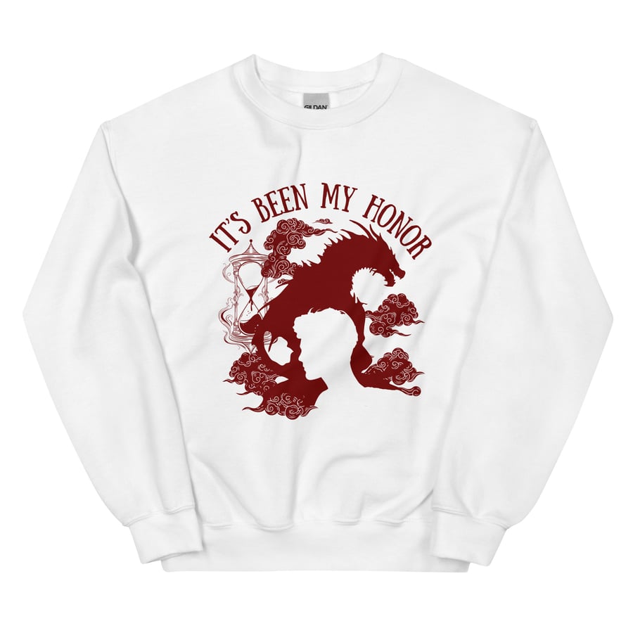 Image of Officially licensed fourth wing Liam it's been my honor Unisex Sweatshirt