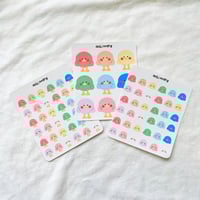 Image 1 of Rainbow bird stickers