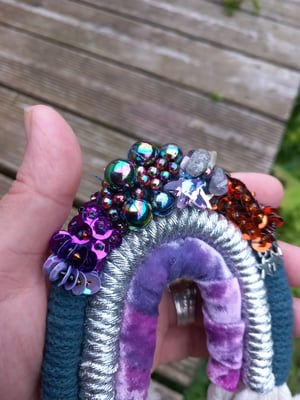 Mini macrame beaded rainbow 5