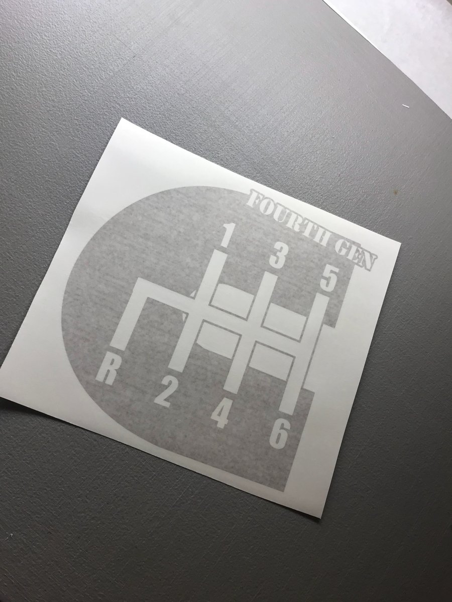 Image of 12” 4th gen decal