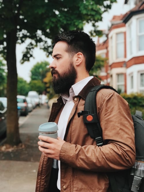 Image of 12oz Grey - Wave Glass