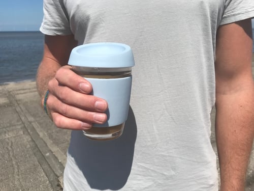 Image of 12oz Blue - Wave Glass