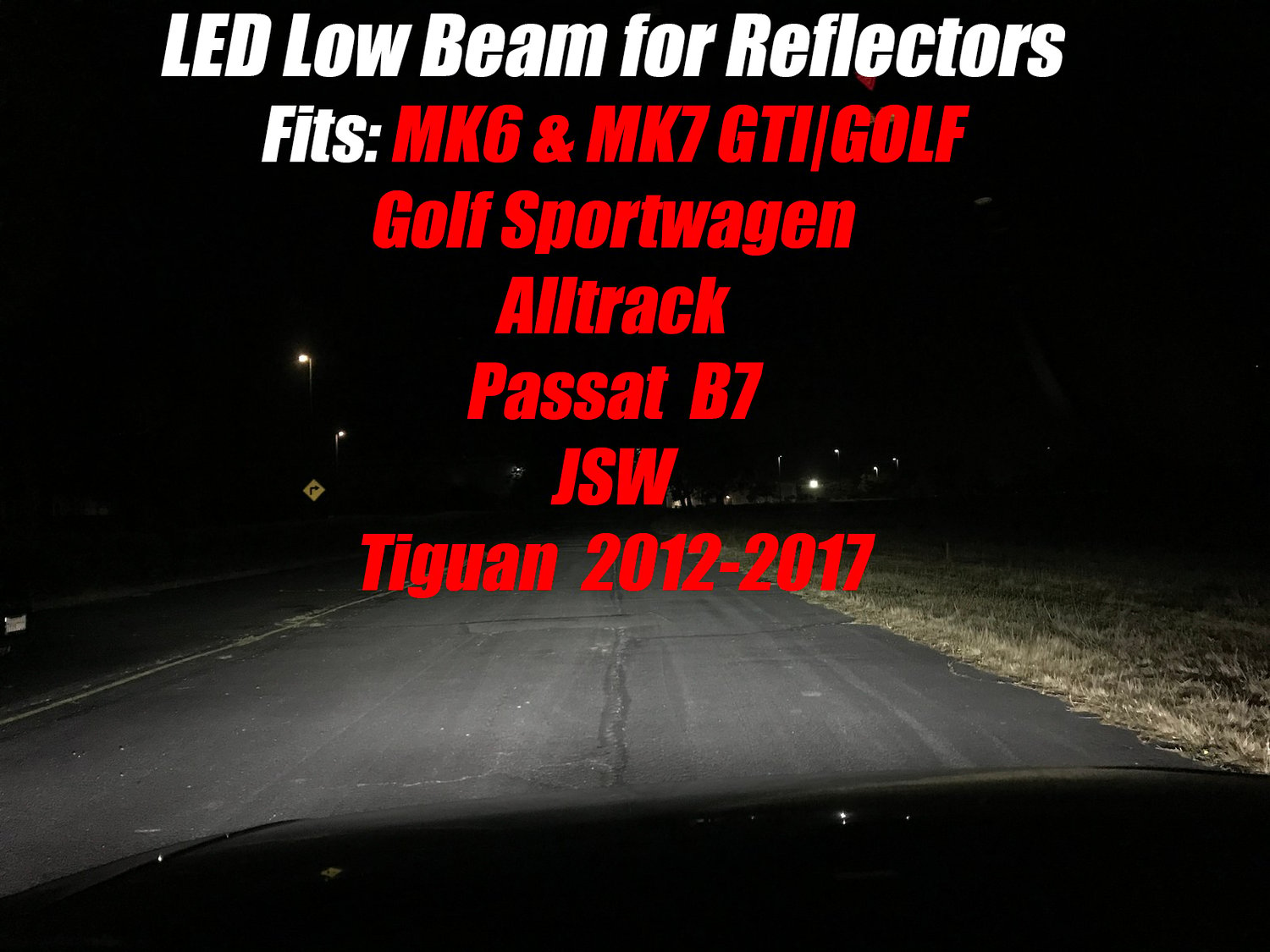 Image of H7 LED Forward Lighting Fog for the VW GTI / GOLF / GSW / ALLTRACK / JSW / Tiguan / Passat 