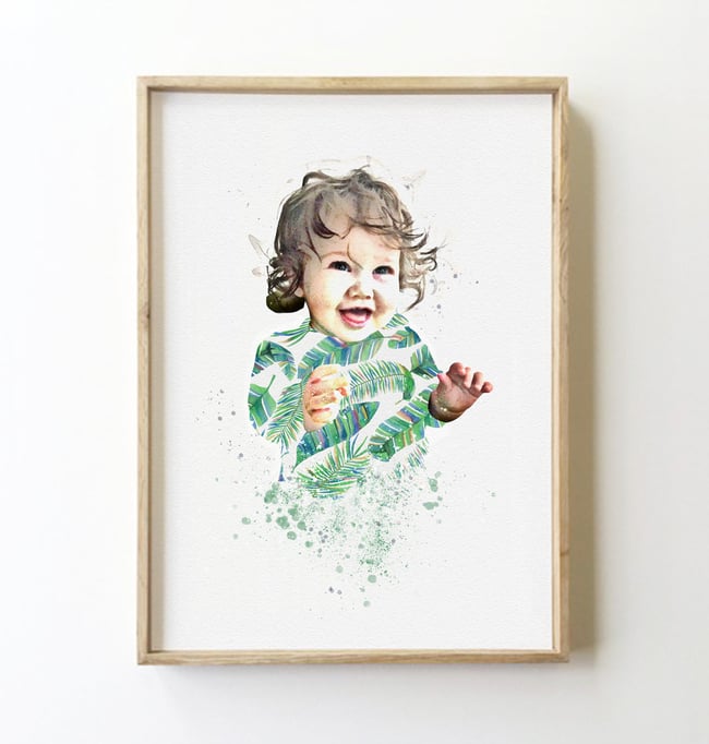 Custom Portrait Patterned