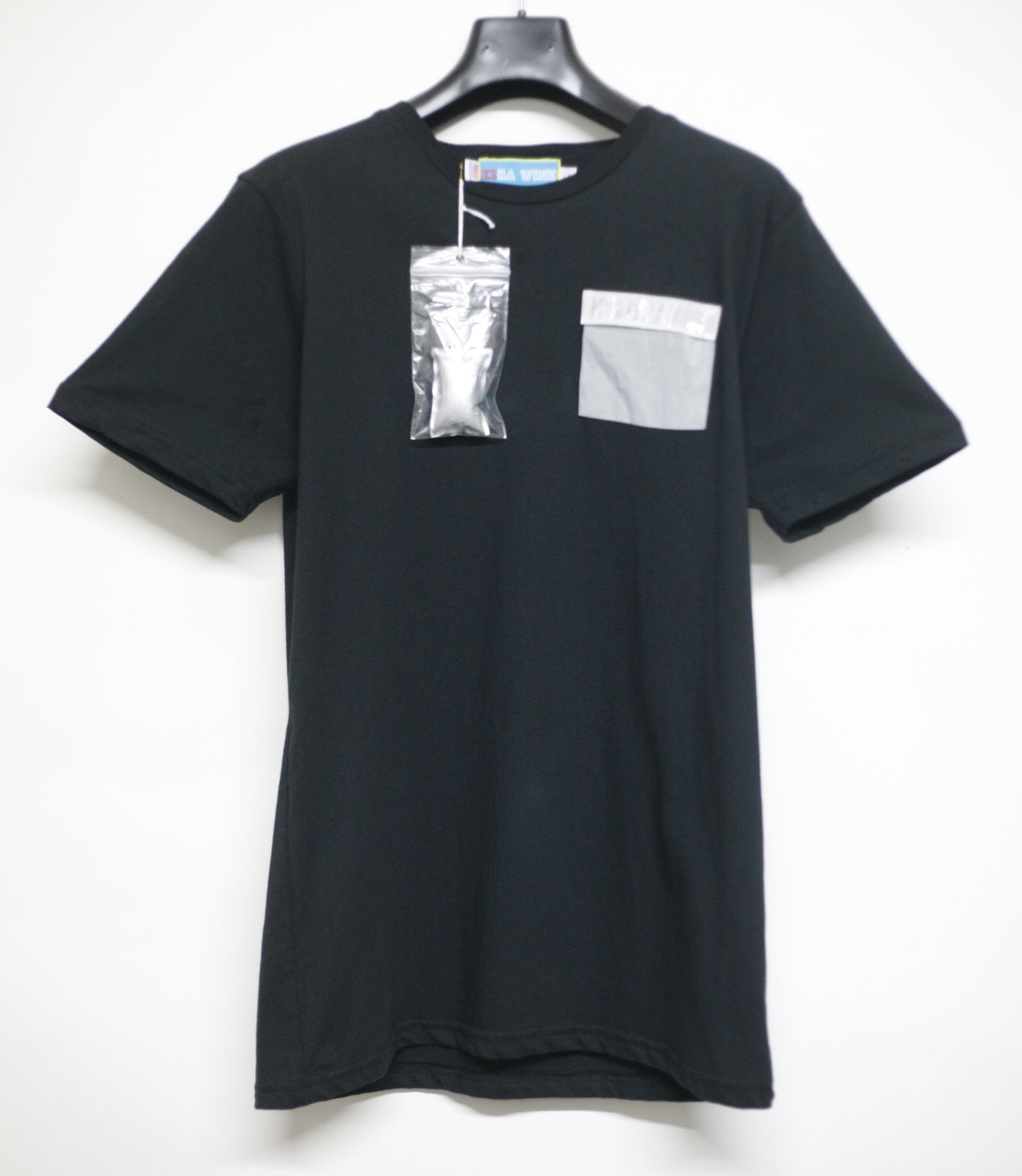 black pocket tee