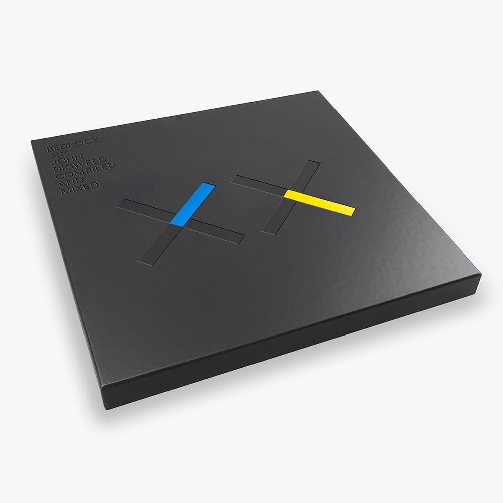 Image of Bedrock XX Deluxe Vinyl & CD Box Set, Signed Print & Red Speaker T-shirt (Pre-order)