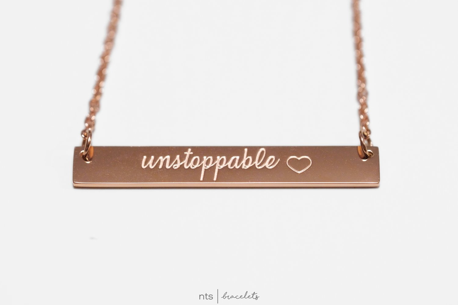 Image of #NTSBABES UNSTOPPABLE NECKLACE <3 (Rose Gold) 