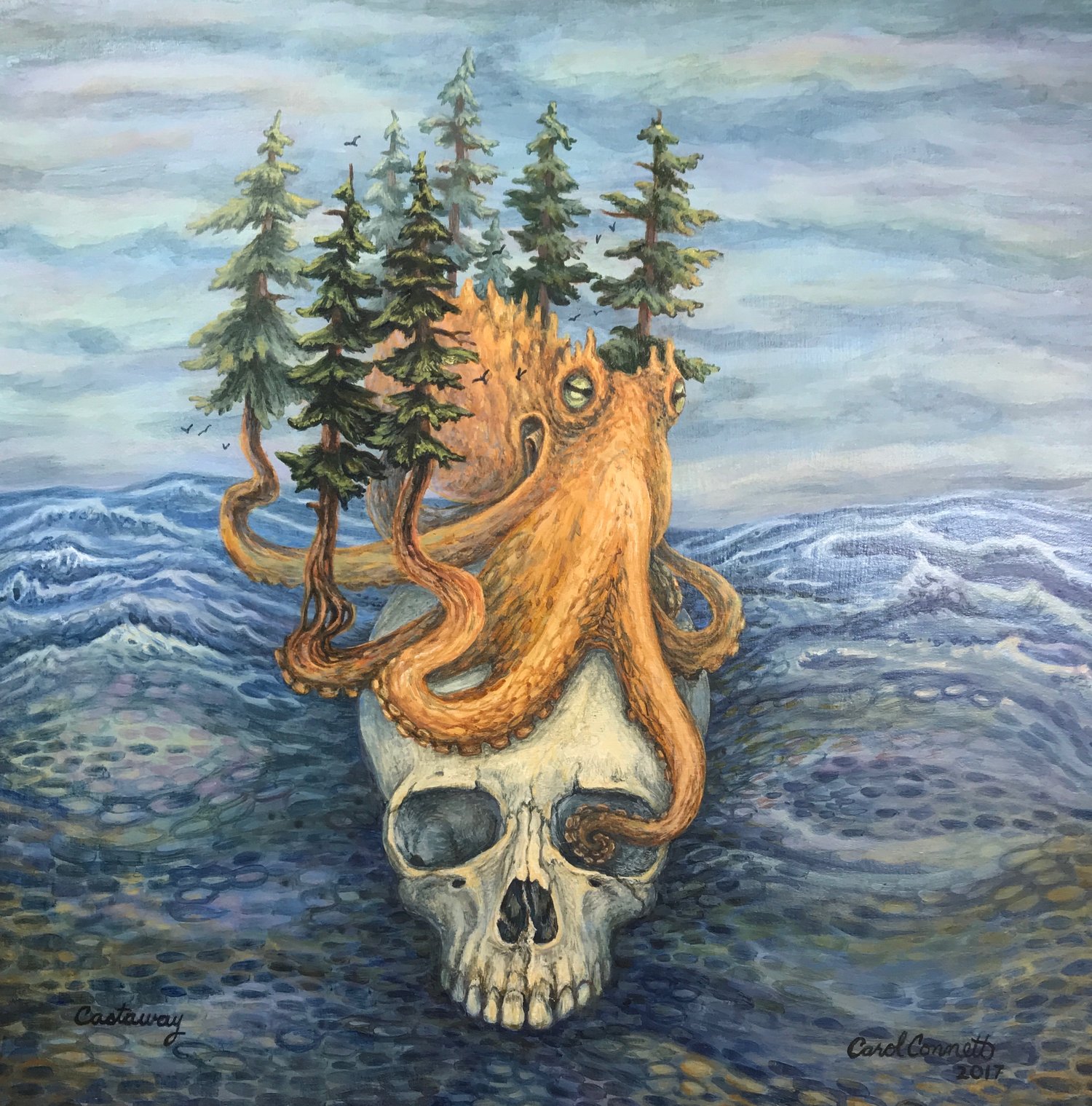 Image of Fine Art Giclee Print of my painting Castaway