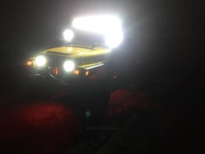 Image of Jeep JK-JKU 3 light led light bar and pod kit