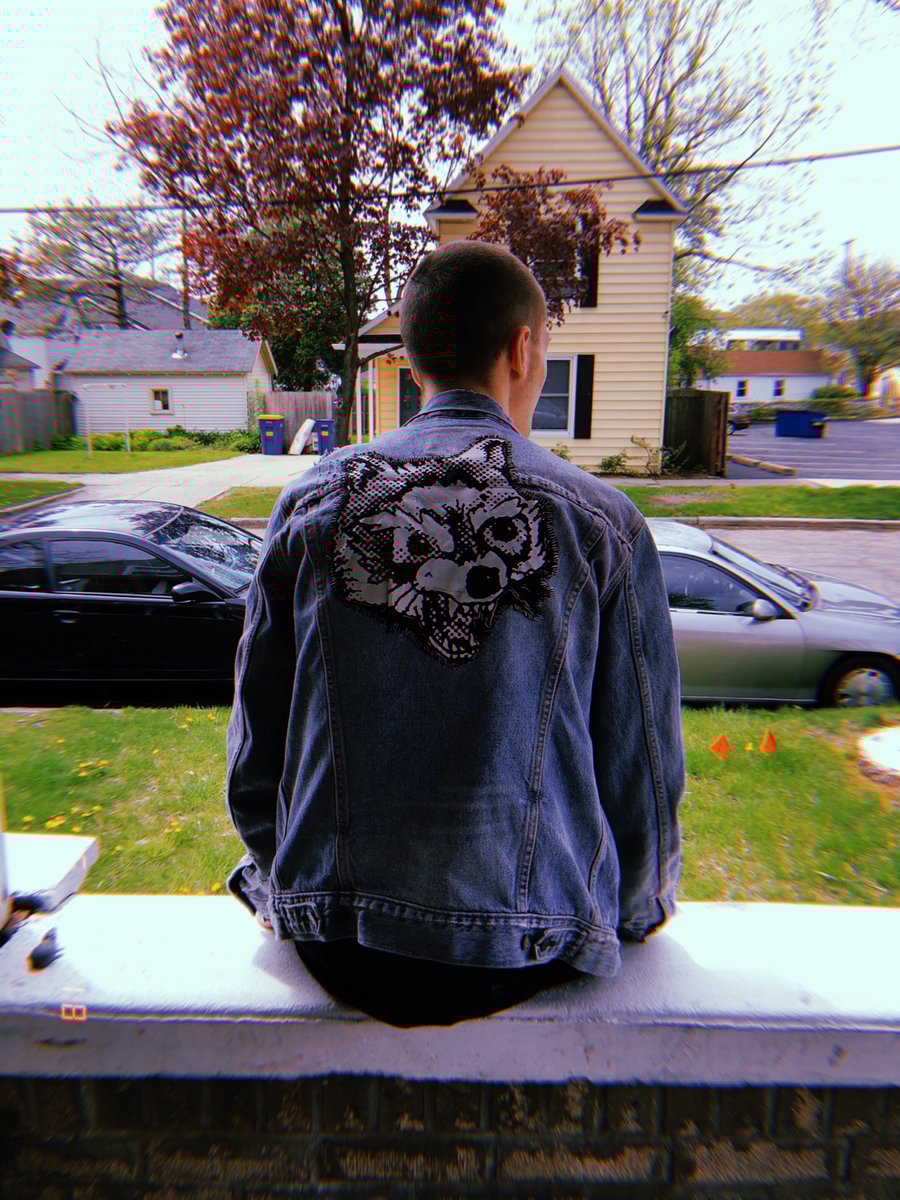 Image of Raccoon Die Cut Back Patch