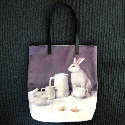 Image of Velvet White Rabbit Bag