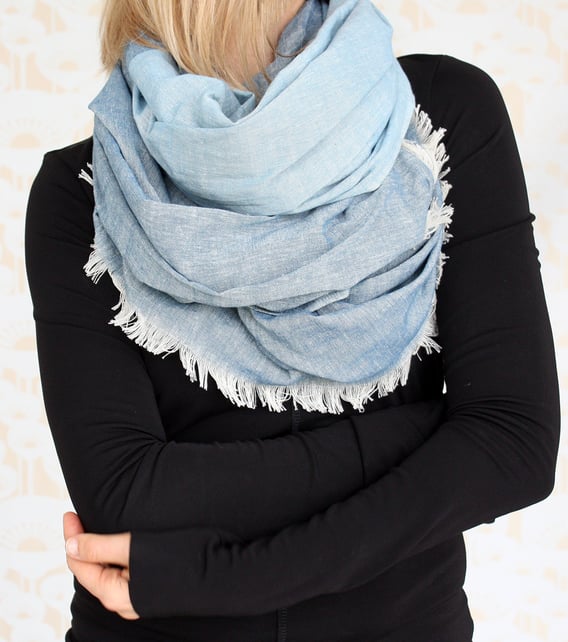 Image of Hand Woven Denim Scarf