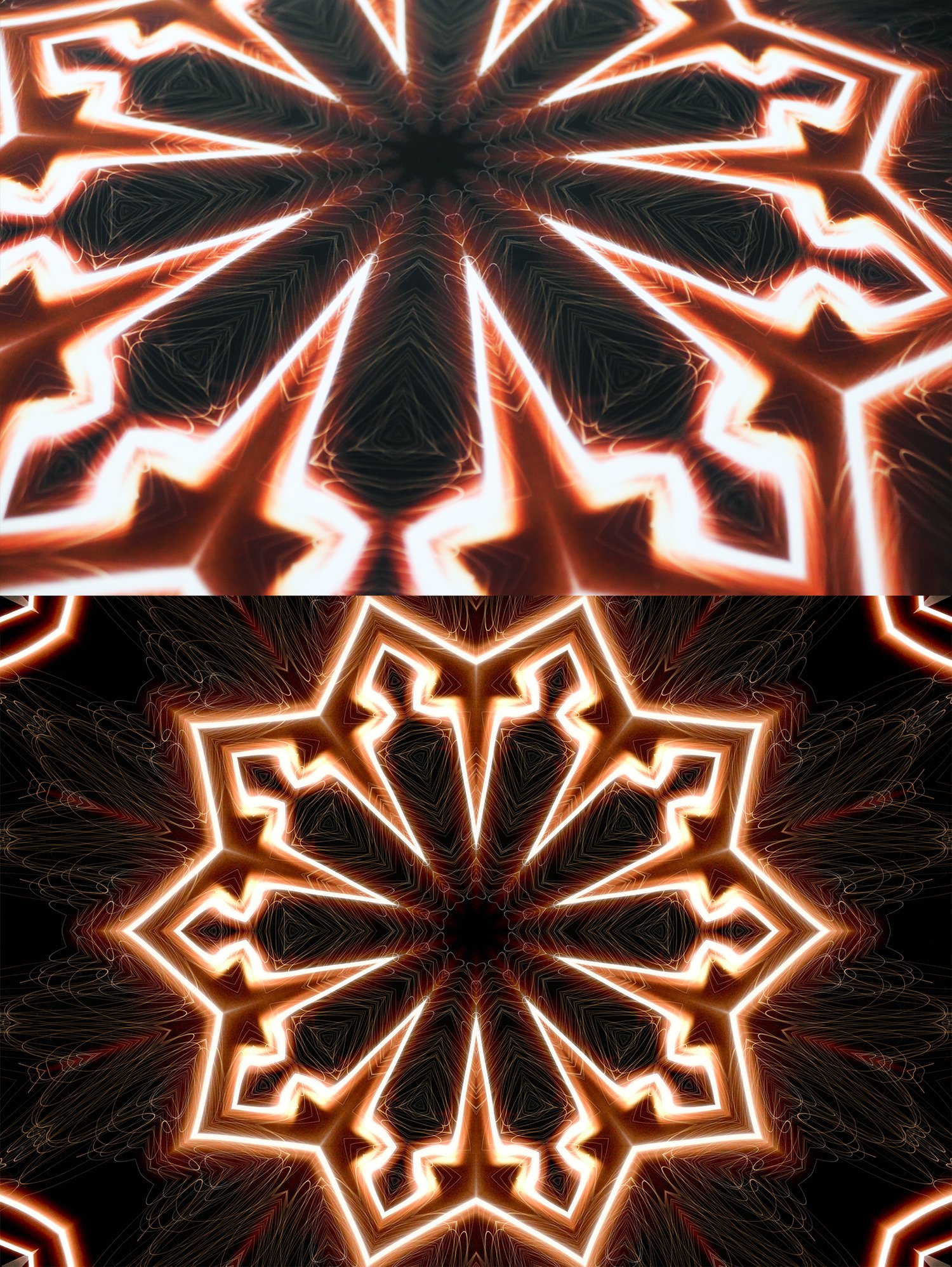 Image of Light Trail Mandala Print