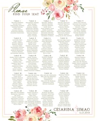 Image 1 of Blush & Yellow Ceremony Cards & Seating Chart