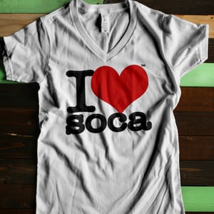 Image of I Love Soca - Women - V-Neck T-Shirt