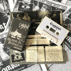 Image of COMBATANT cassette + COMBATANT fanzine