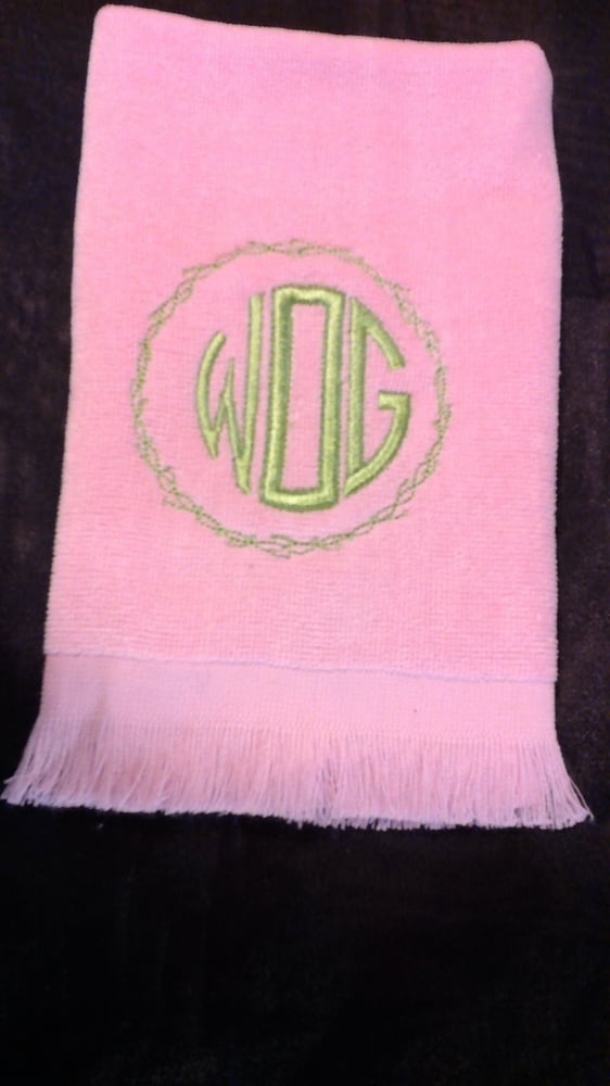 Image of MONOGRAMMED TOWELS