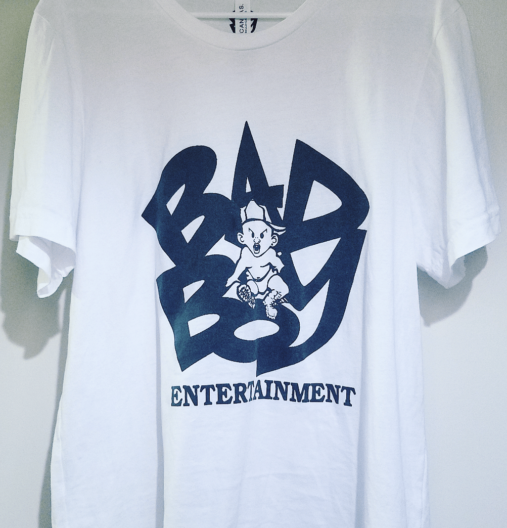 Official Bad Boy Records Logo Shirt Large Tres Stacks - roblox bad boy shirt
