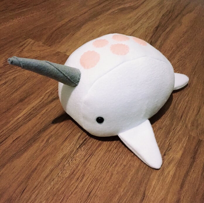 Image of Chubby Narwhal Plush Toy