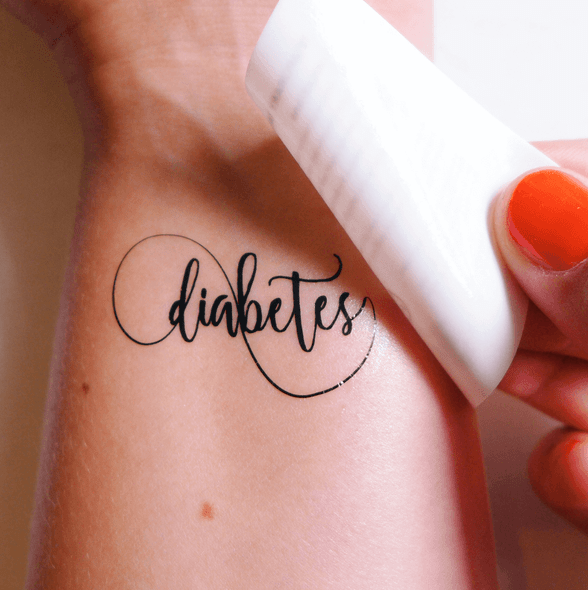Image of Temporary Tattoo "diabetes"