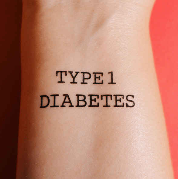 Image of Temporary Tattoo "Type 1 Diabetes"