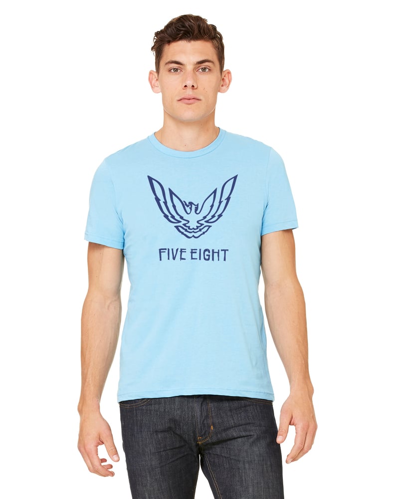 Image of Five Eight "Firebird" Tee - Ocean Blue