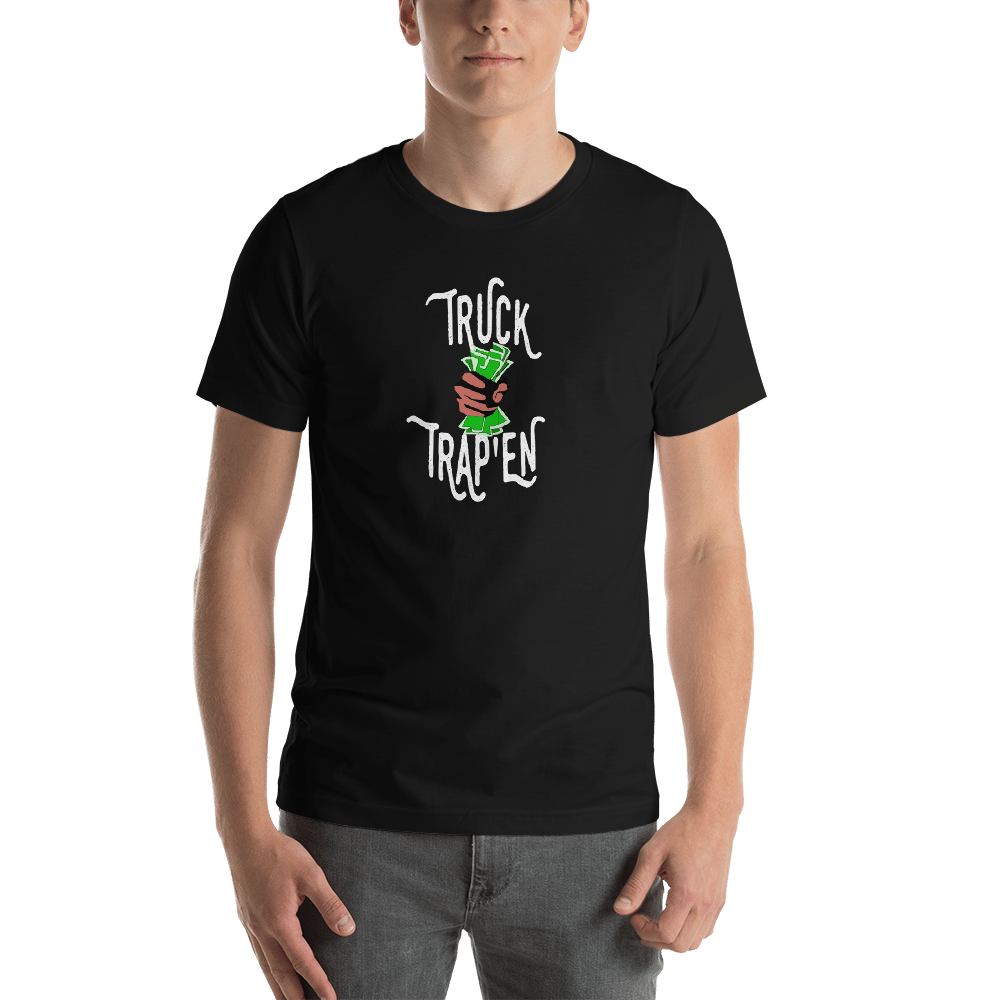 Image of TRUCK TRAP'EN T-SHIRT BLACK