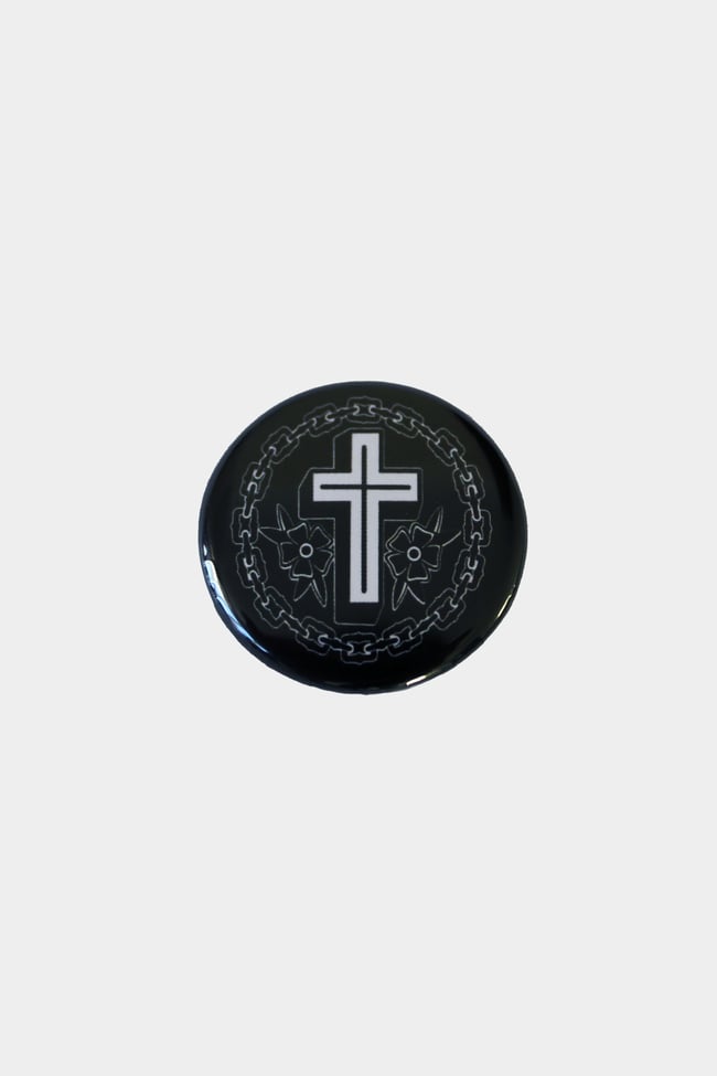 Cross & Rose Badge