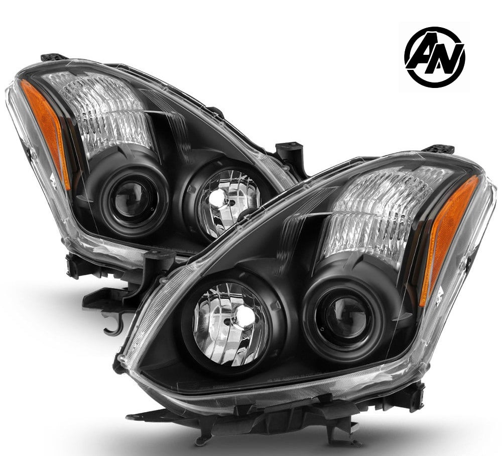 Image of (D32) 10-13 ALTIMA COUPE 2DR BLACK PROJECTOR HEADLIGHTS (HALOGEN)
