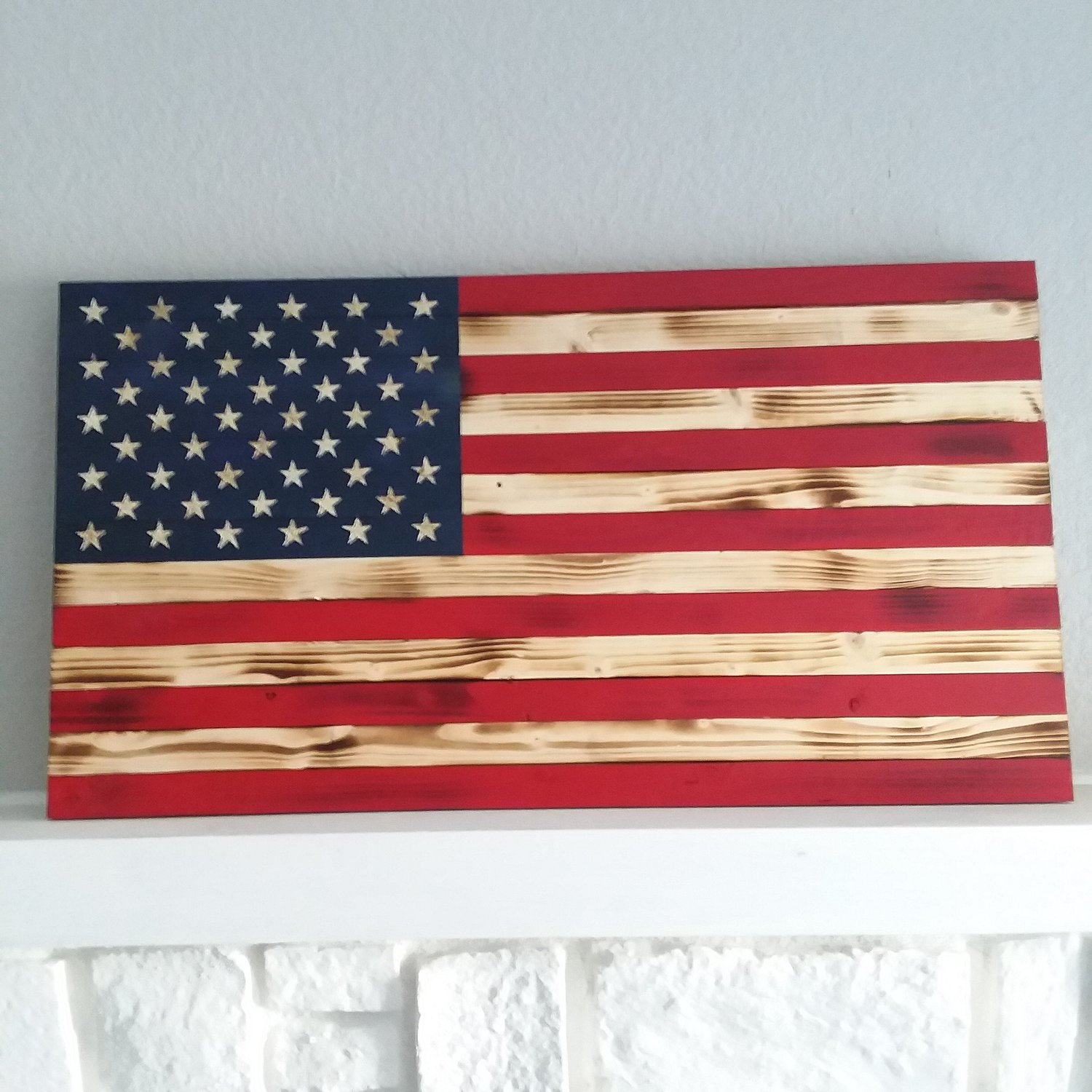 Image of Rustic American Flag (color)