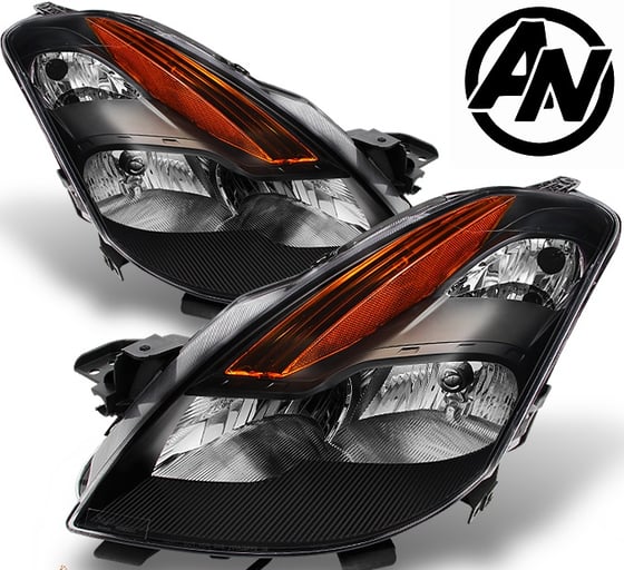 Image of (D32) 08-09 ALTIMA COUPE 2DR BLACK HEADLIGHTS (HALOGEN)